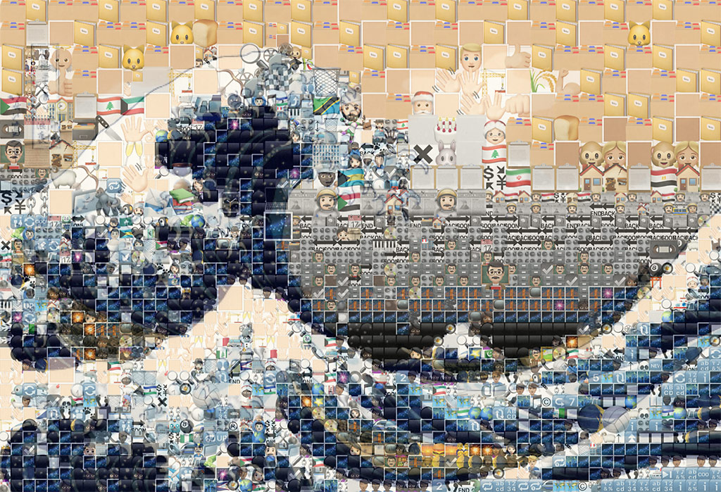 😀Emoji Mosaic Generator🤖 The Great Wave Hokusai