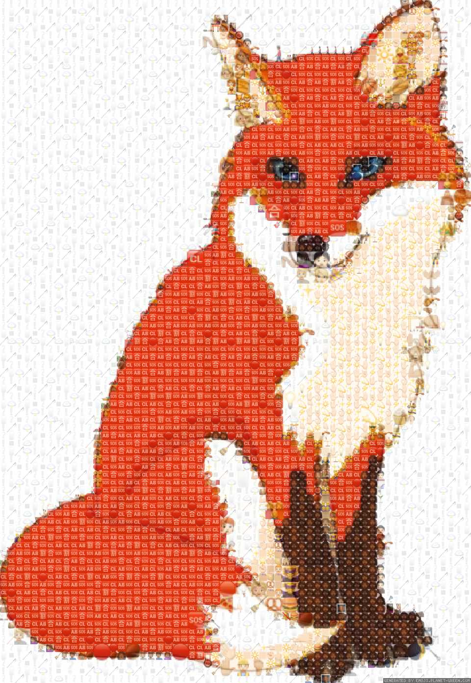fox by (no name) | 🖼Emoji Mosaic🎉