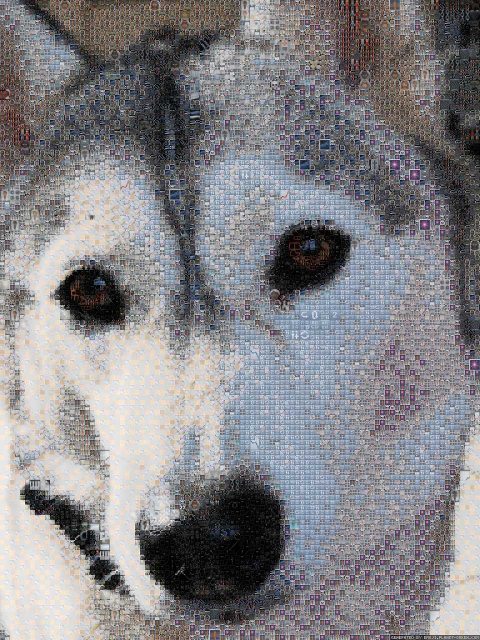 Mon chien by lea | 🖼Emoji Mosaic🎉
