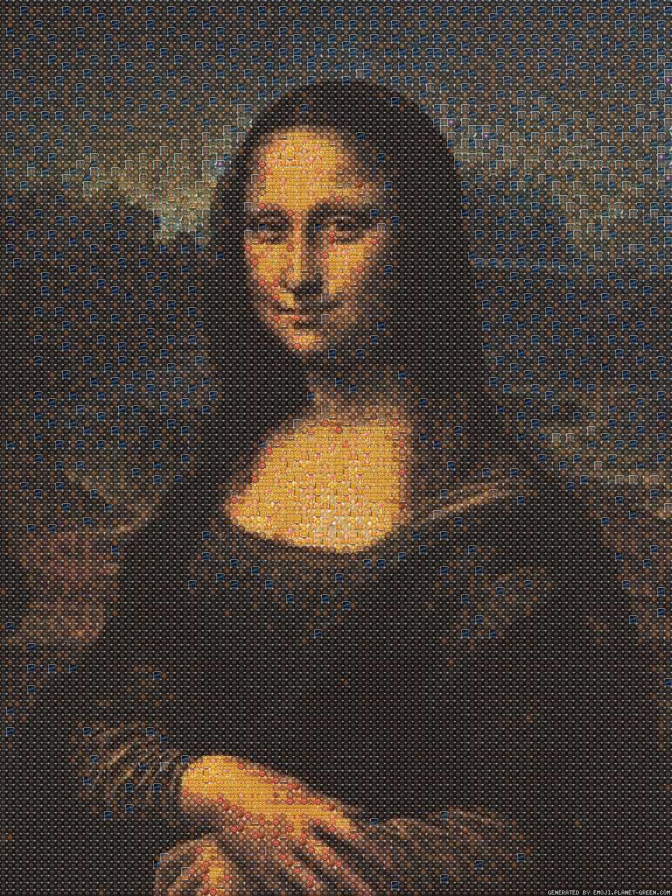 Monalisa by (no name) | 🖼Emoji Mosaic🎉