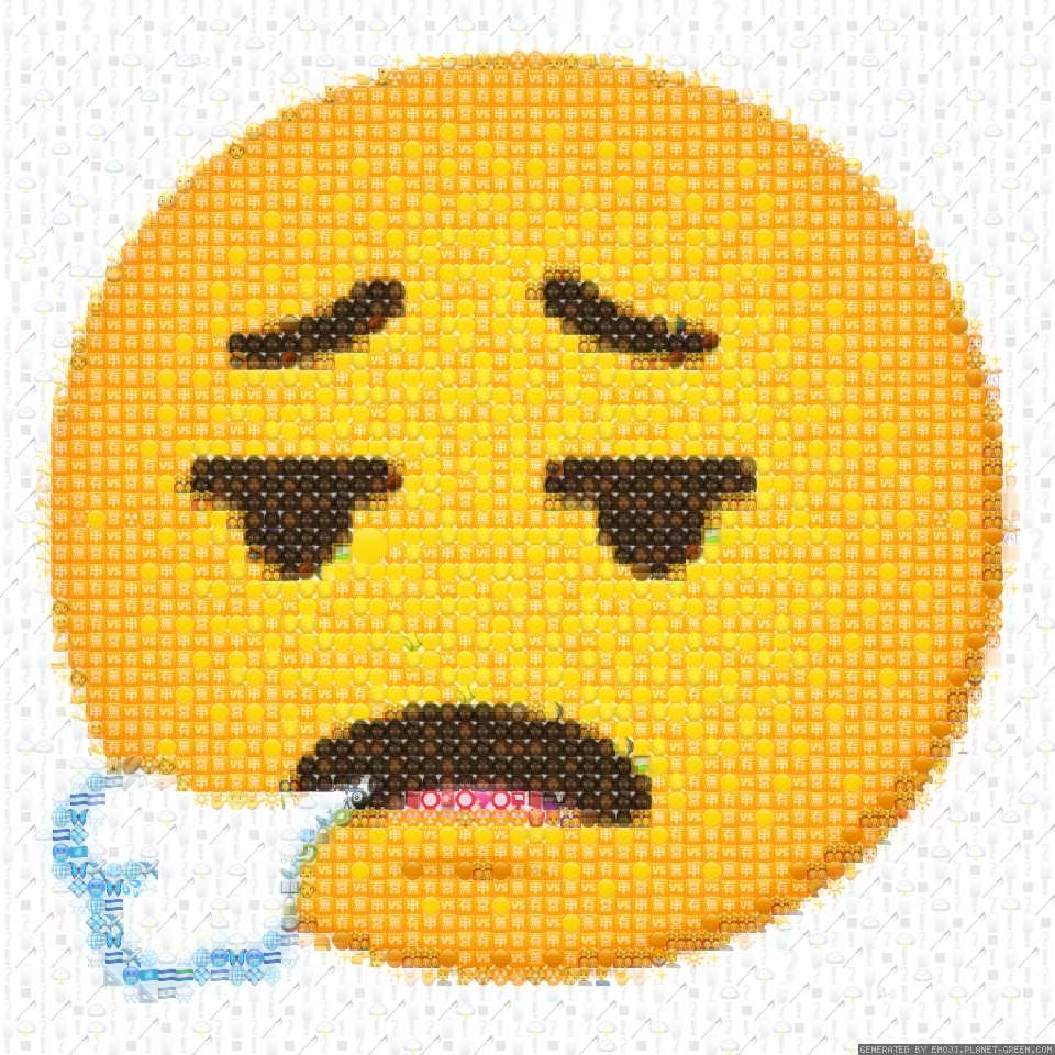 Face Exhaling by why | 🖼Emoji Mosaic🎉
