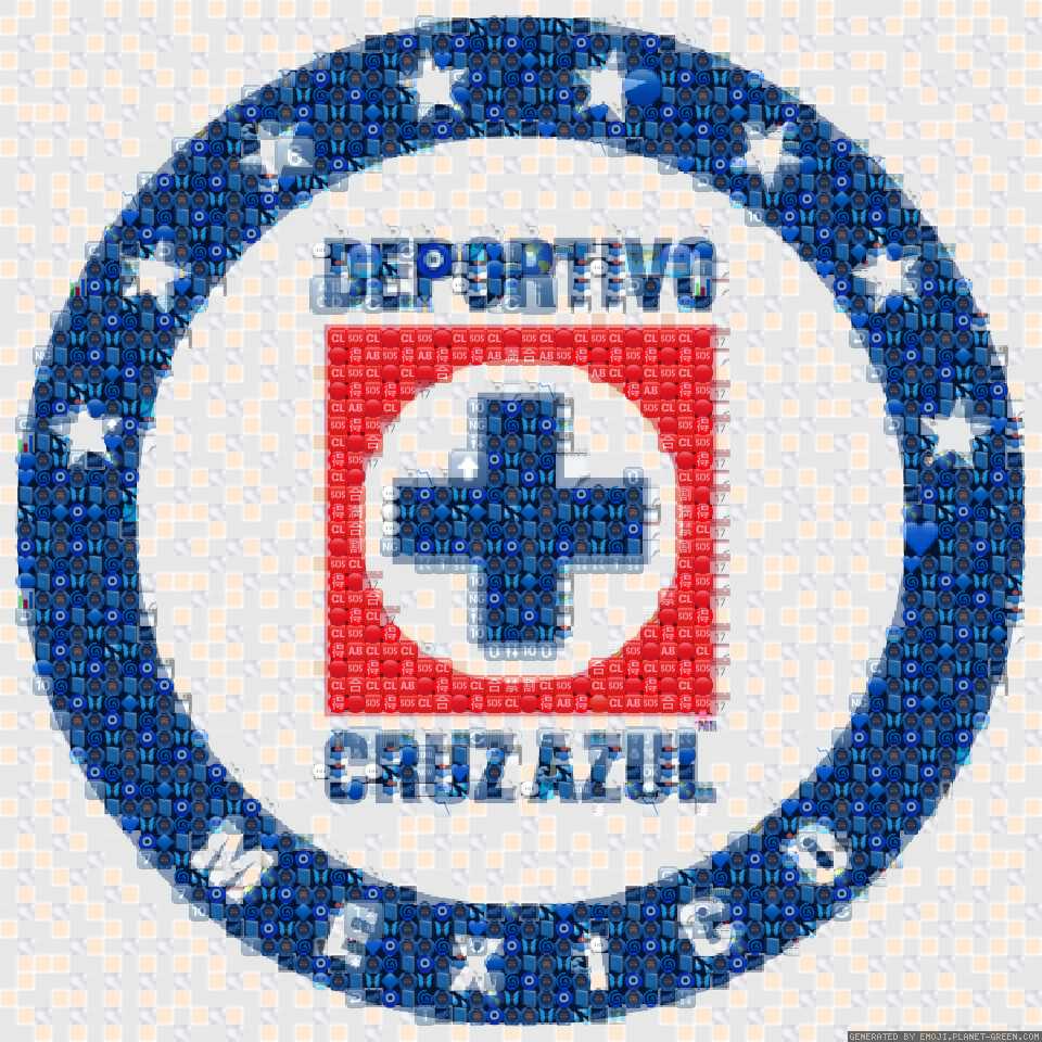 Arriba el Cruz Azul by ___ | 🖼Emoji Mosaic🎉