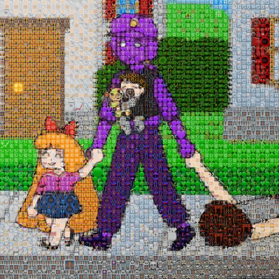 ФнаФ в смайлах by Ненти_jam | 🖼Emoji Mosaic🎉