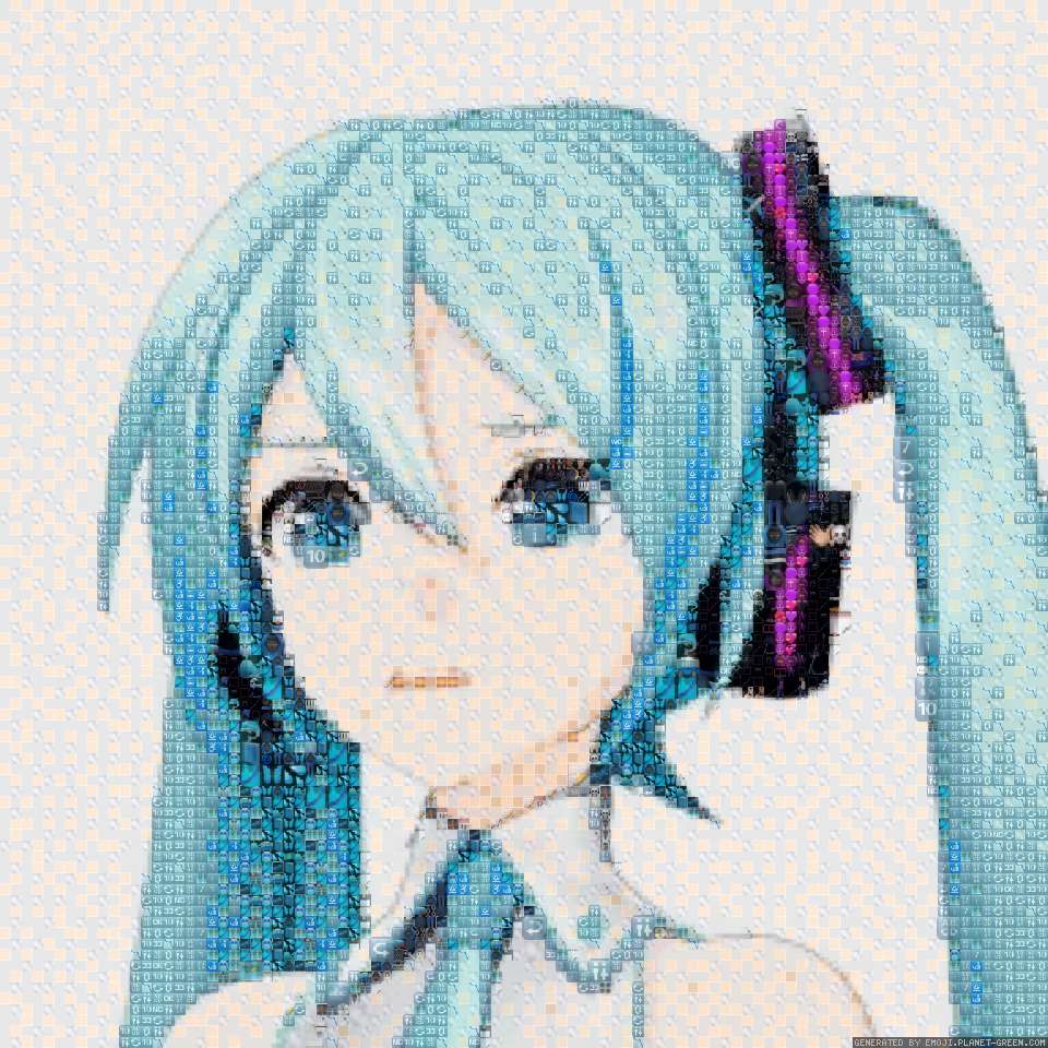 Miku says cringe, now die by cringe | 🖼Emoji Mosaic🎉