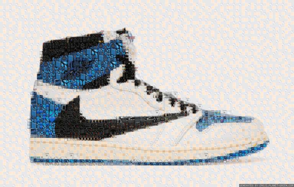 Travis Scott Fragment Jordan 1 by caleb | 🖼Emoji Mosaic🎉