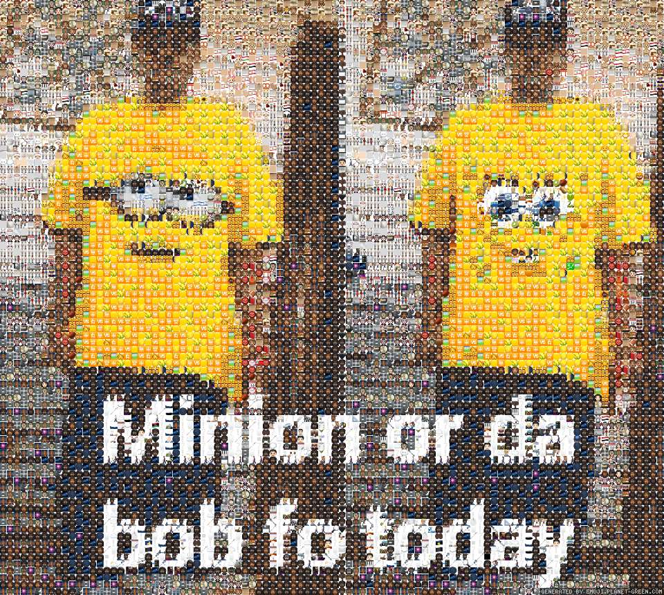 Minon or da bob by Mario fan 69 | 🖼Emoji Mosaic🎉