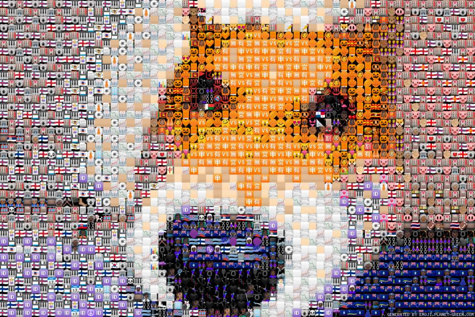 Dog Peeping by Ricksy Circuit | 🖼Emoji Mosaic🎉