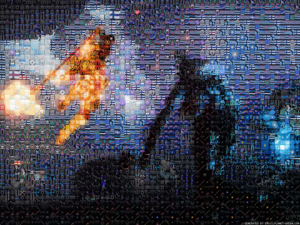 d2 fire titan by Chalky | 🖼Emoji Mosaic🎉
