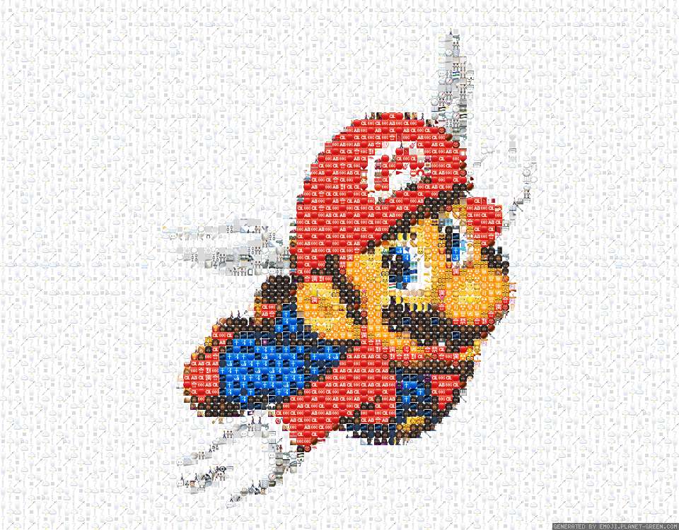 Mario Flying by UwU | 🖼Emoji Mosaic🎉