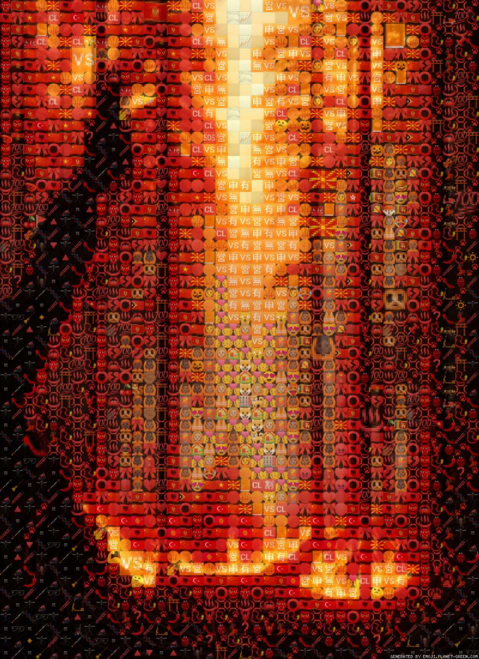 Forest fire by Ntr | 🖼Emoji Mosaic🎉