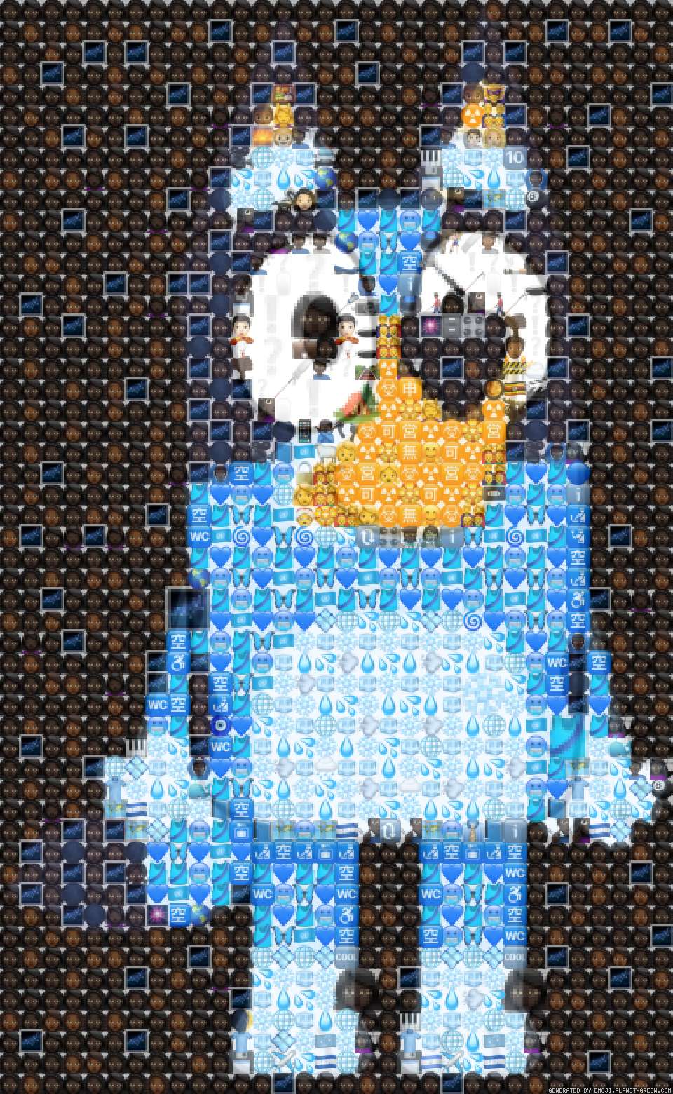 self portrait by bluey | 🖼Emoji Mosaic🎉