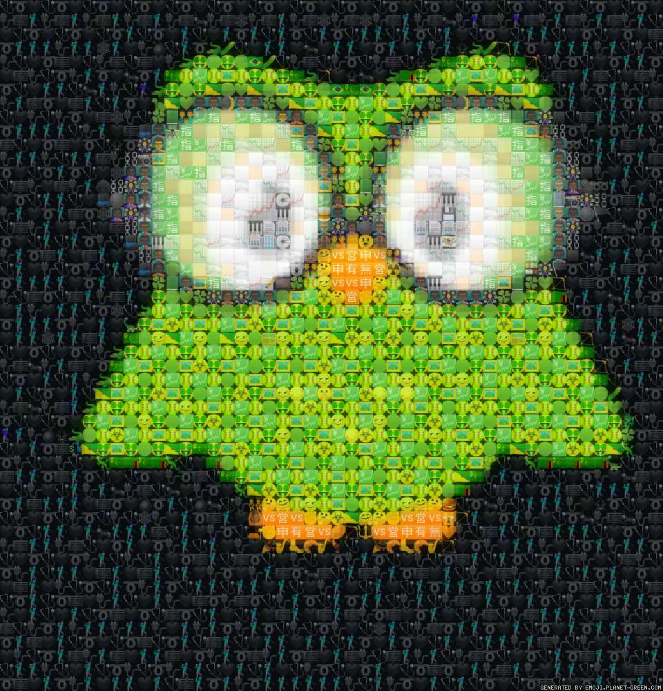 Nerd Duolingo by Gingycookie | 🖼Emoji Mosaic🎉