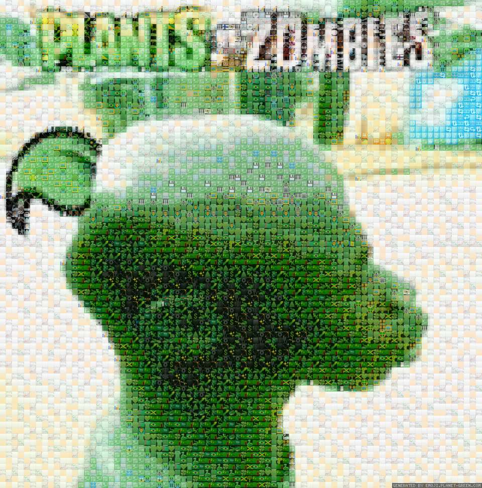 plants vs zombies by Nickname | 🖼Emoji Mosaic🎉