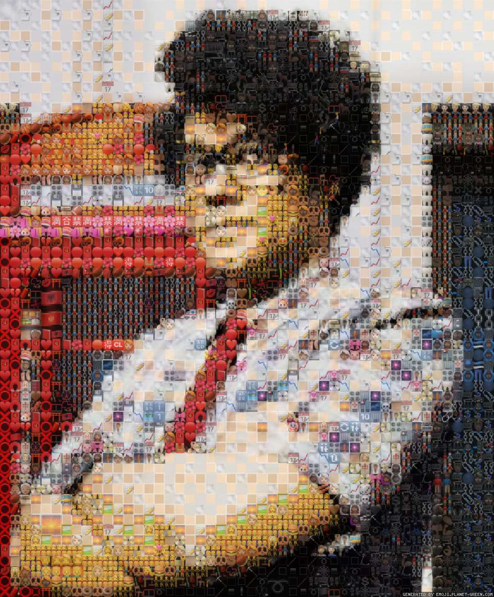Maurice Moss by ZX81 | 🖼Emoji Mosaic🎉