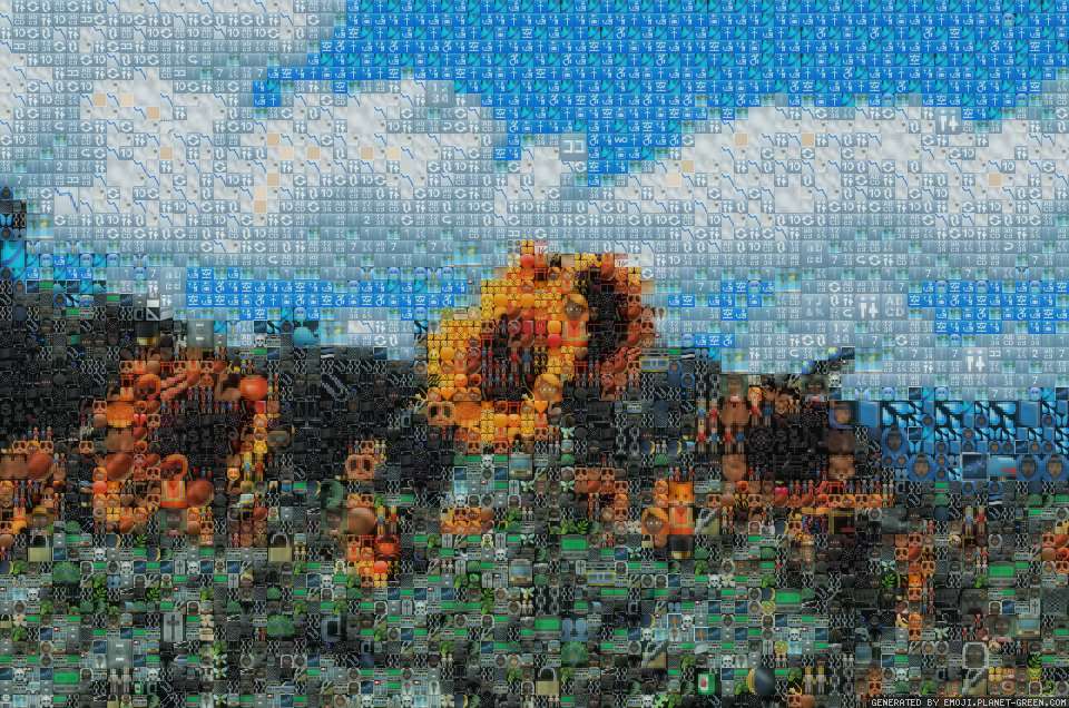 Sunflower Field by Evie | 🖼Emoji Mosaic🎉