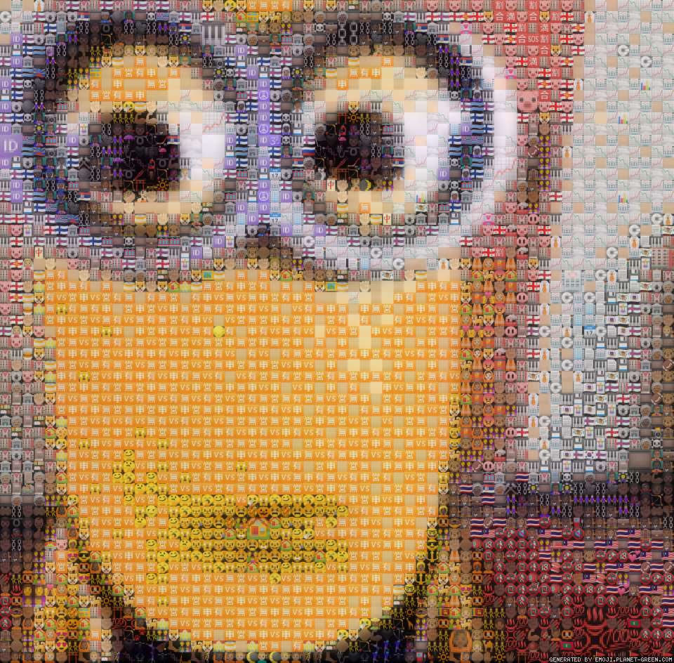 Хуй бобра by Хуй бобра | 🖼Emoji Mosaic🎉