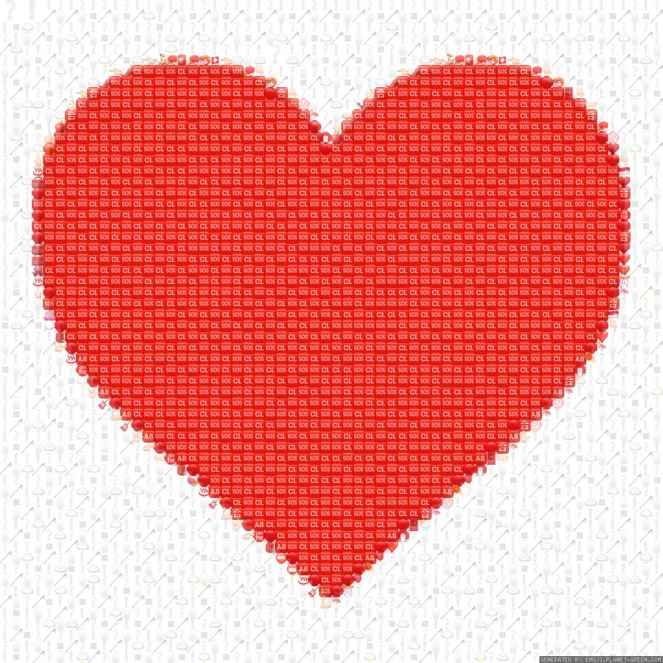 Heart by Madelynne | 🖼Emoji Mosaic🎉