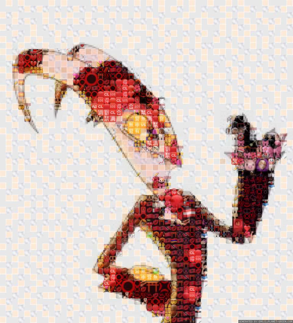 he has a whores by blitzIMP | 🖼Emoji Mosaic🎉