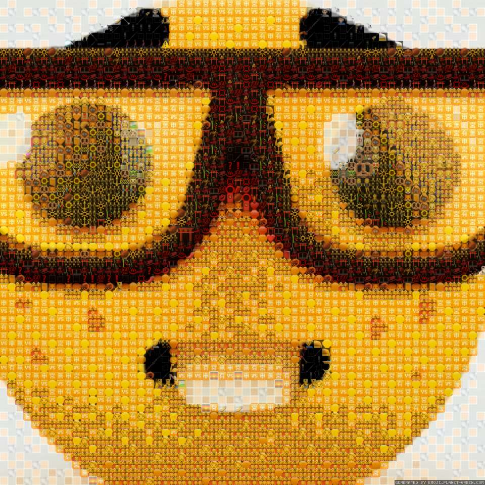 nerd emoji 2 by walter white(REAL) | 🖼Emoji Mosaic🎉