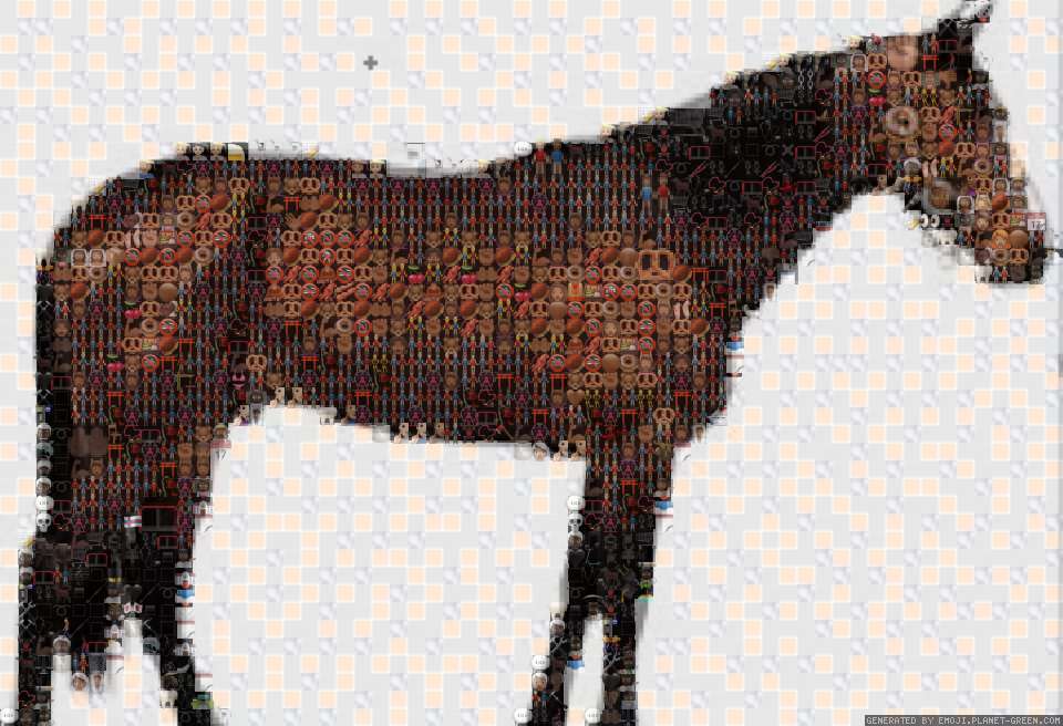 hurse by todddddddddddddd | 🖼Emoji Mosaic🎉