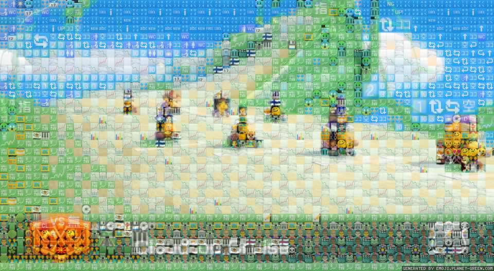 Waluigi wiggler by Tee hee | 🖼Emoji Mosaic🎉