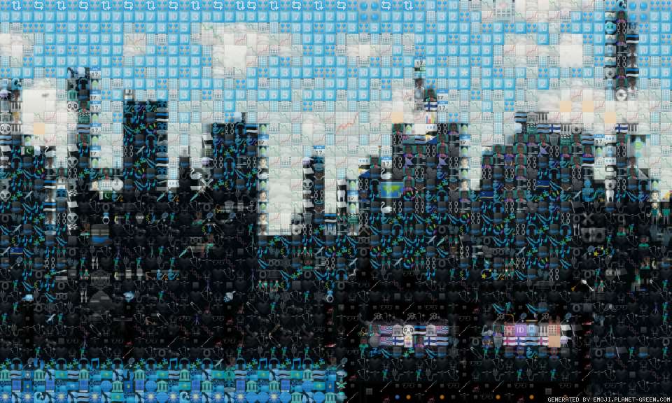 Город by Арч | 🖼Emoji Mosaic🎉