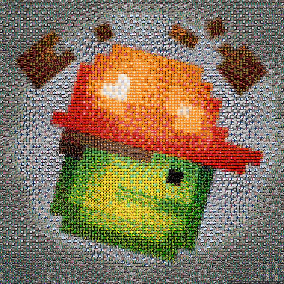 Melon playground (old logo) mosaic by Amog | 🖼Emoji Mosaic🎉