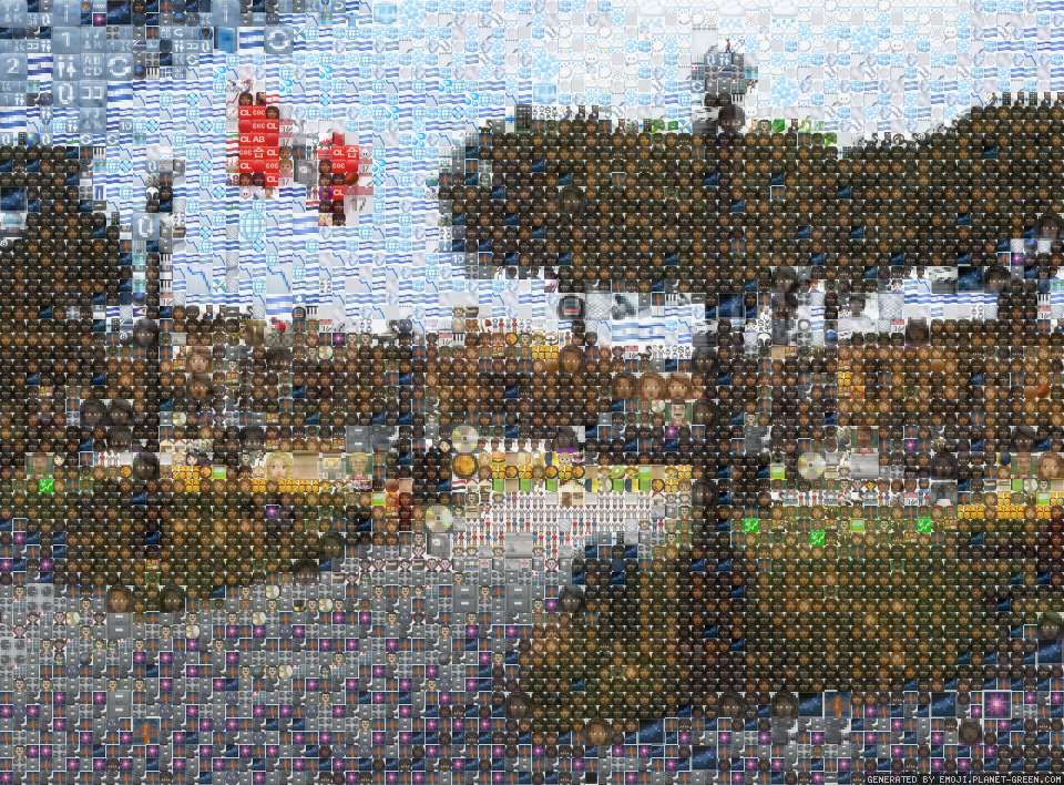 Onto water. by Steve Reyes | 🖼Emoji Mosaic🎉