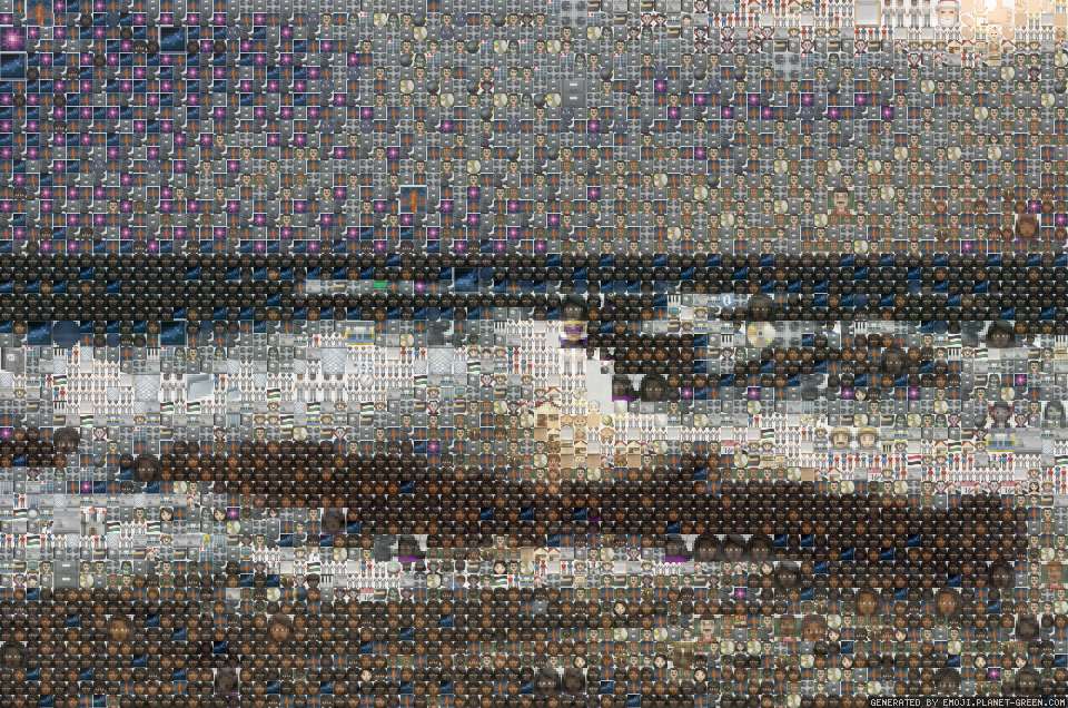 Line defense. by Eric Rice | 🖼Emoji Mosaic🎉