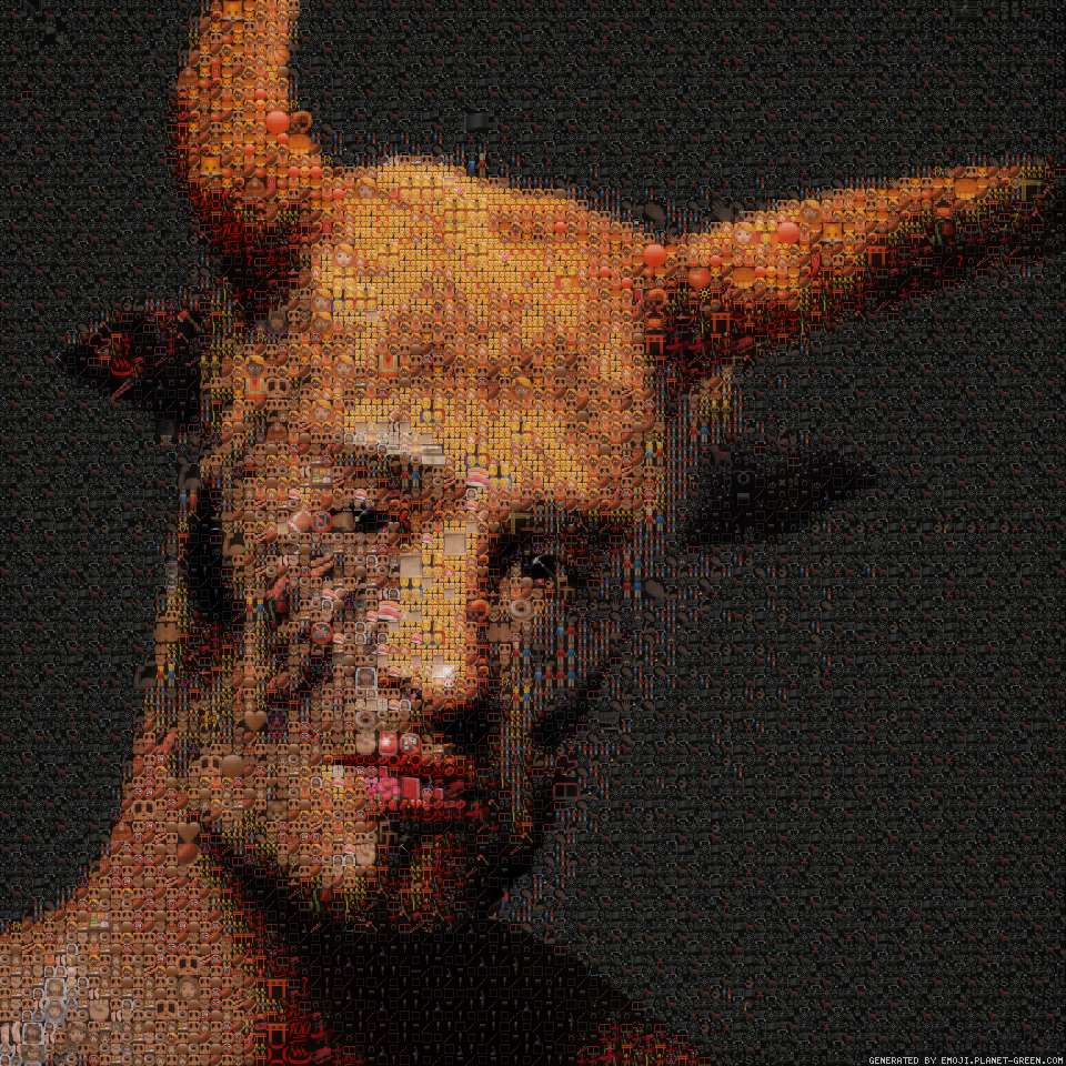 Man with horn by 不是鱼也不是羊 | 🖼Emoji Mosaic🎉