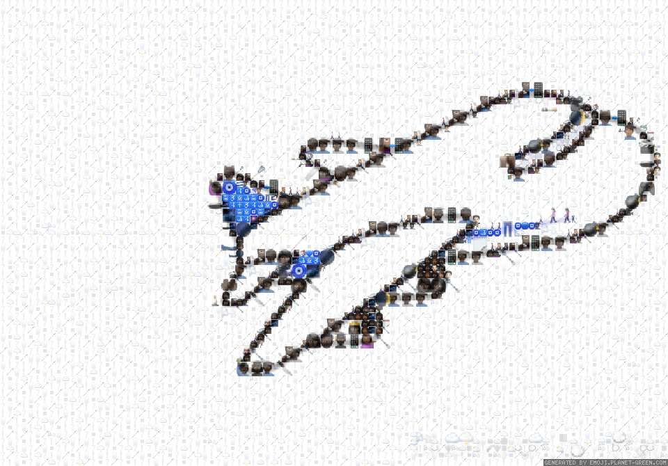 飛行機 by きのこ🍄 | 🖼絵文字モザイク🎉