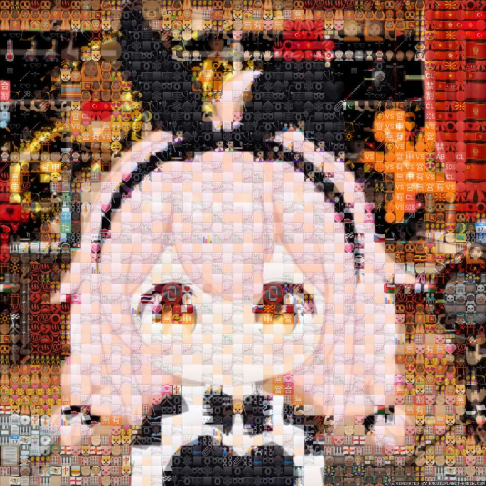 兔女郎小菲 by 四叶晴Fc（FcloverHare） | 🖼Emoji Mosaic🎉