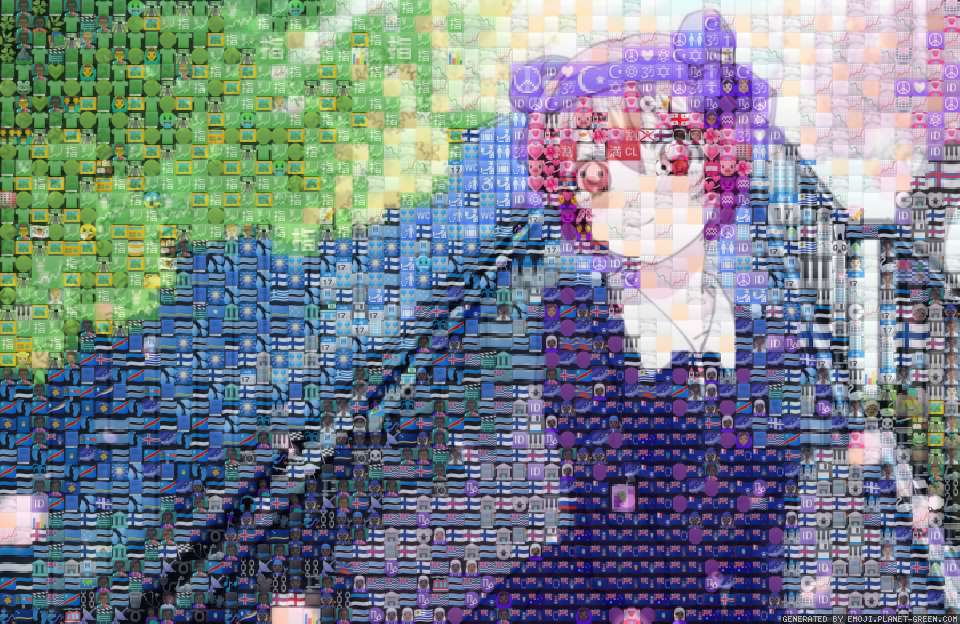 妖旋娜娜酱 by 検いけ | 🖼Emoji Mosaic🎉