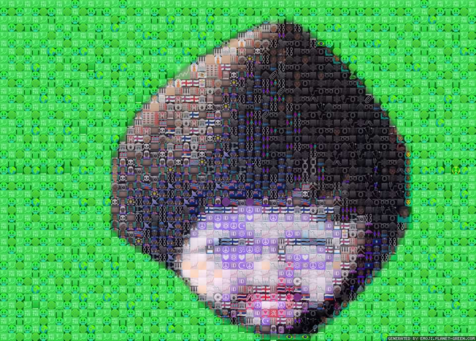 栗子头 by 电棍 | 🖼Emoji Mosaic🎉