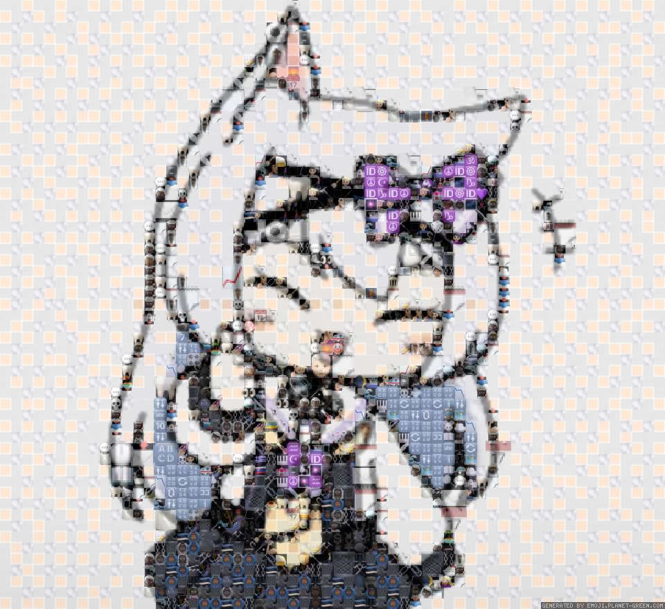 Cat ears Azusa by TimHua | 🖼Emoji Mosaic🎉