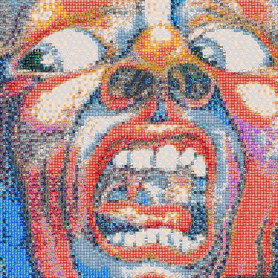 he scream by :) | 🖼Emoji Mosaic🎉