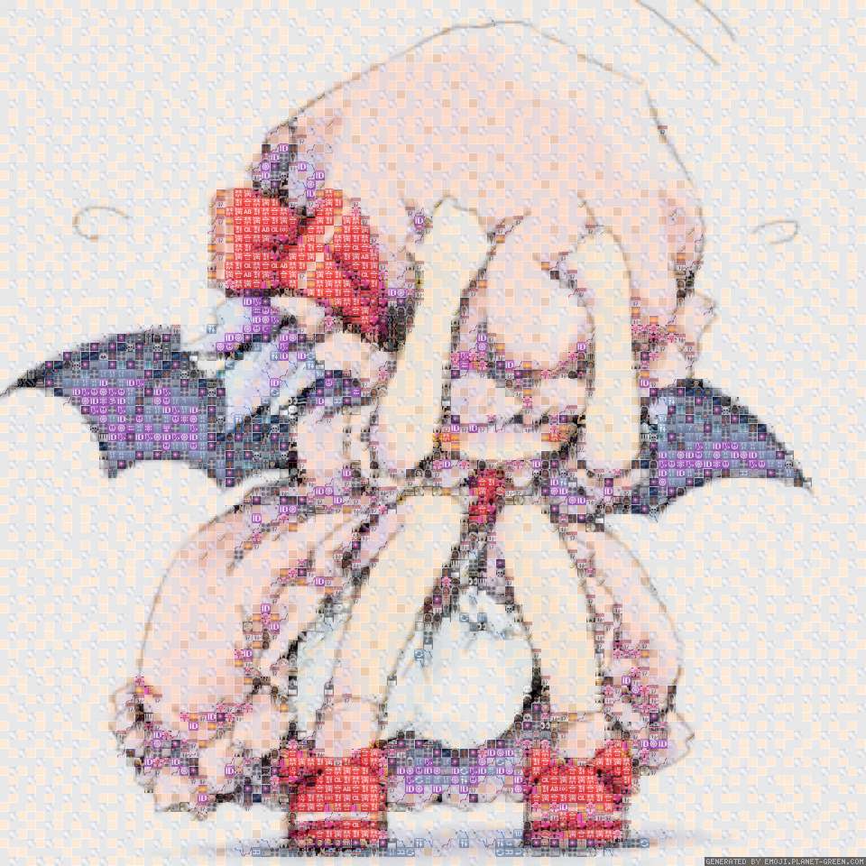 remilia scarlet by koishi komeiji | 🖼Emoji Mosaic🎉