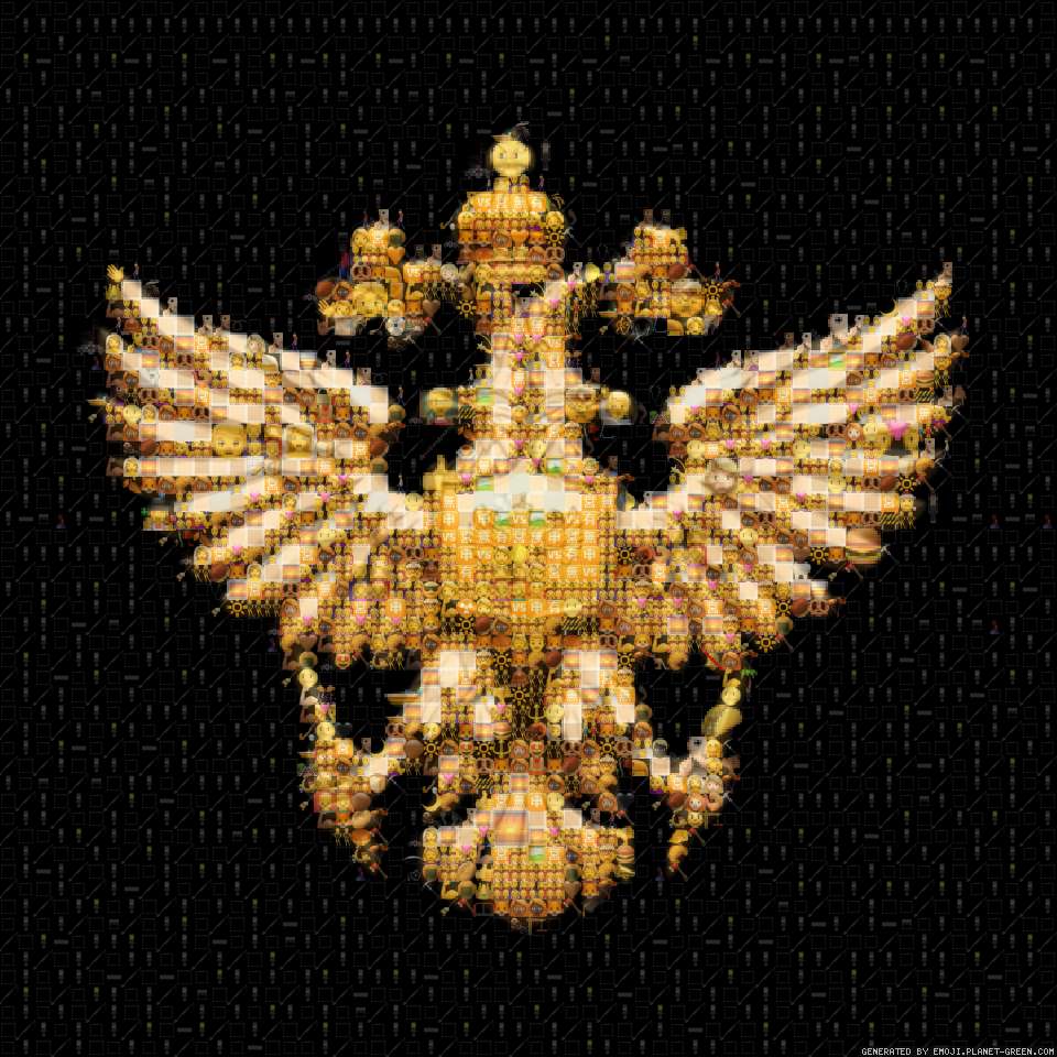russian double-headed eagle by sergei | 🖼Emoji Mosaic🎉
