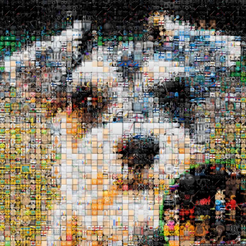 emoju dog made of emoji by cat | 🖼Emoji Mosaic🎉
