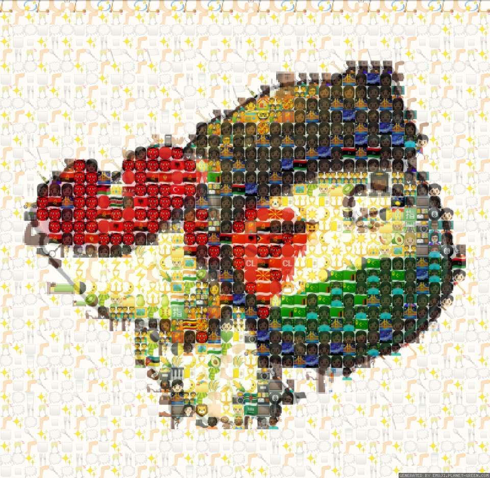 Palestine by Doughy | 🖼Emoji Mosaic🎉