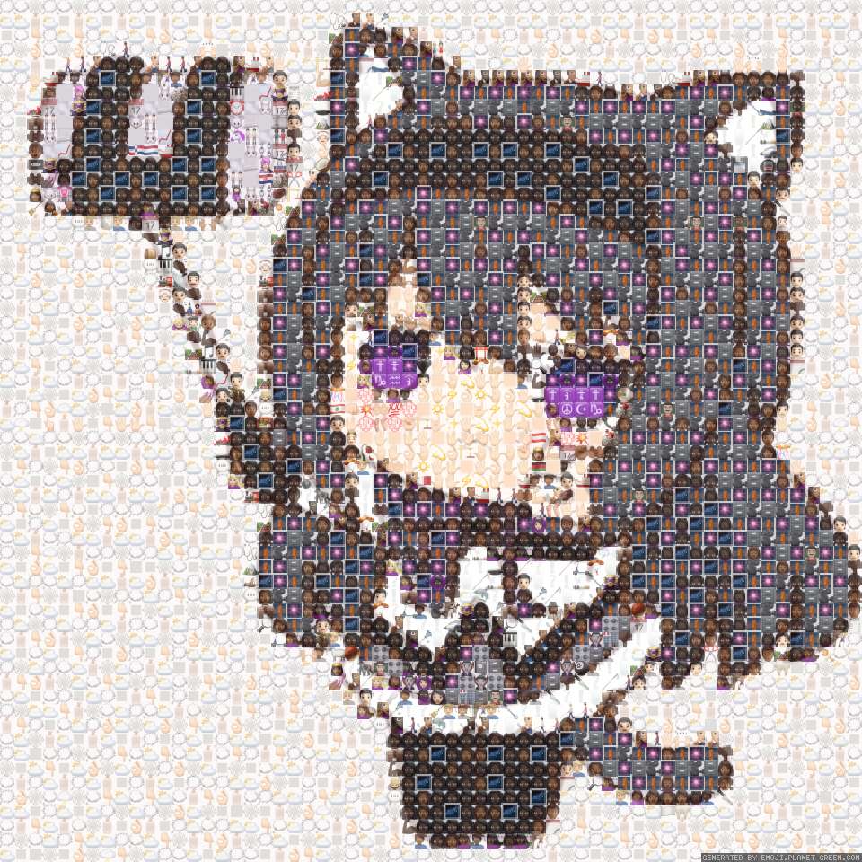 焰猫 by (No Name) | 🖼Emoji Mosaic🎉