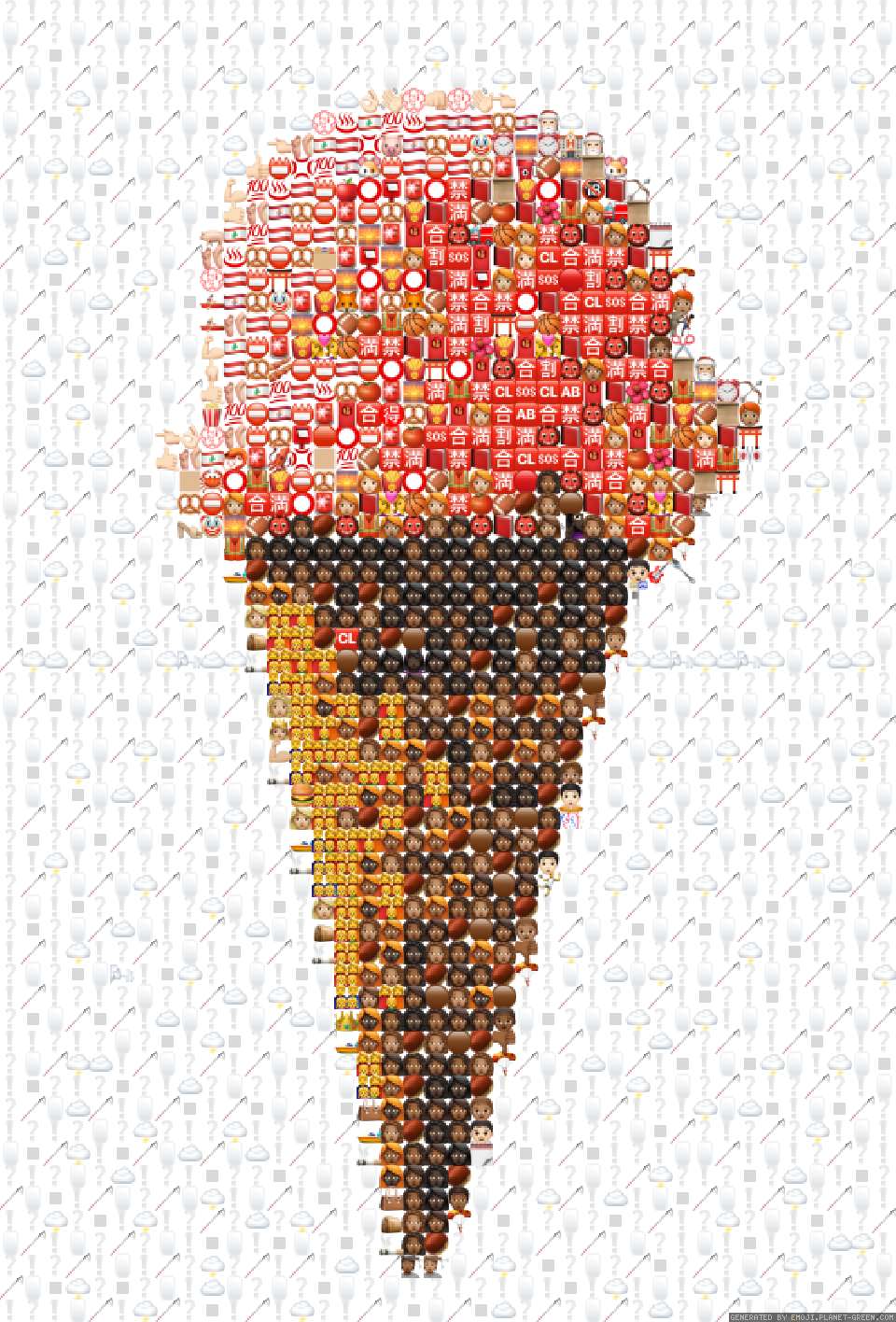 ice cream emoji mosaic by lili | 🖼Emoji Mosaic🎉