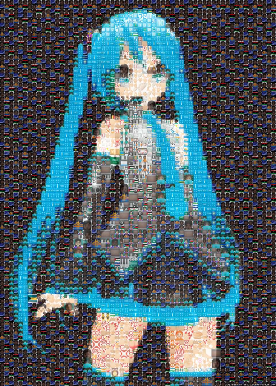 初（）（）来 by 凤梨 | 🖼Emoji Mosaic🎉