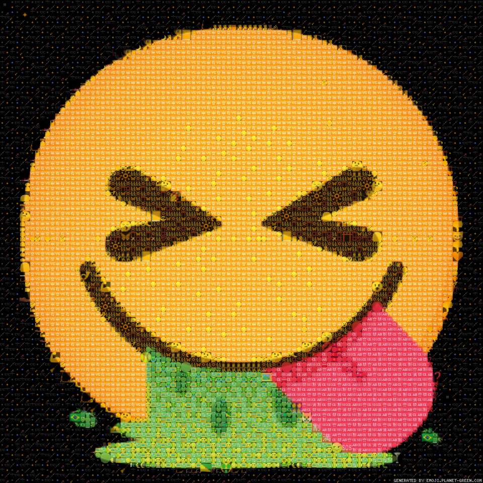 Vomiting euphoria by Vomiting euphoria | 🖼Emoji Mosaic🎉