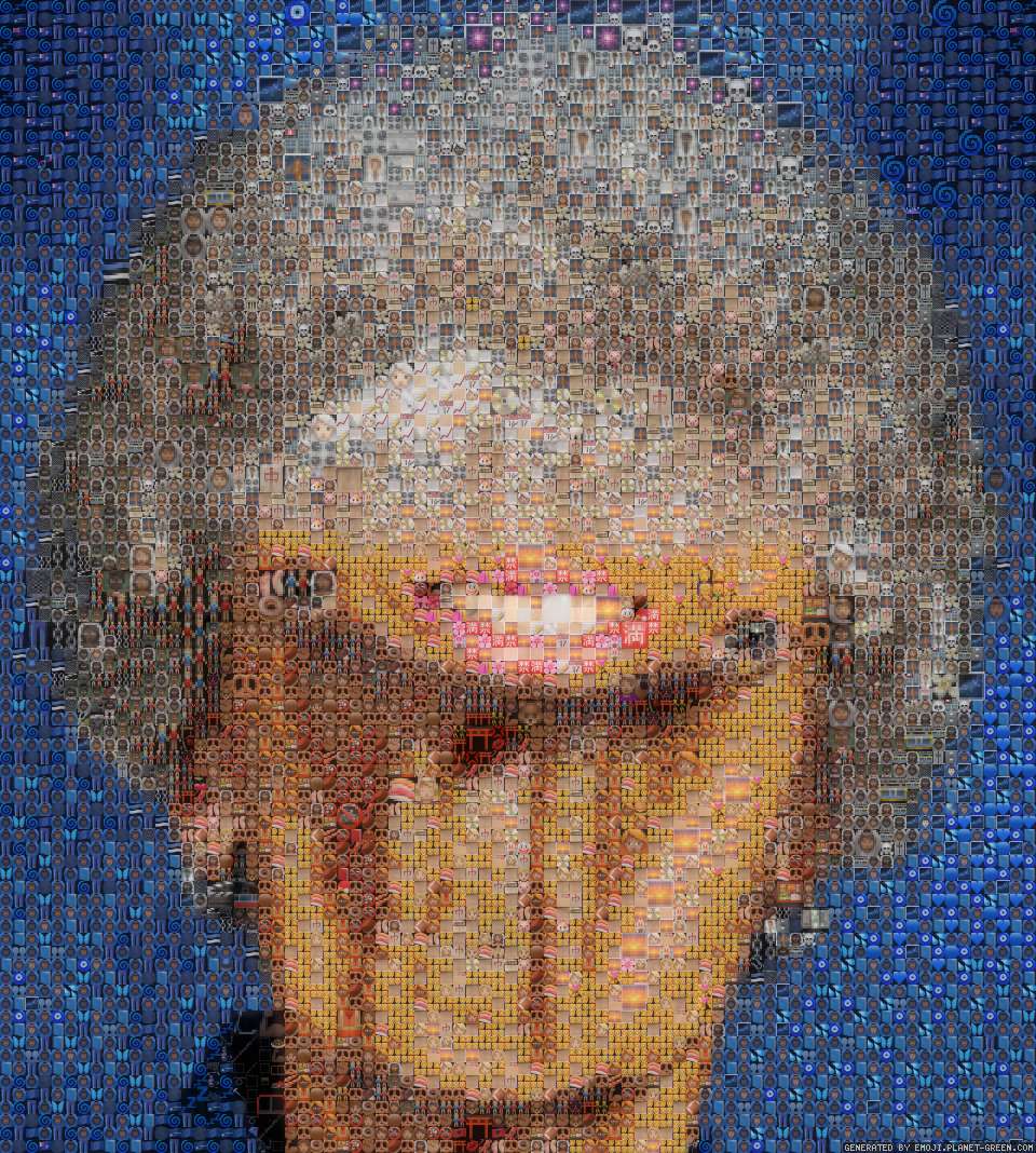 Weird old lady by Gaysaladbar | 🖼Emoji Mosaic🎉