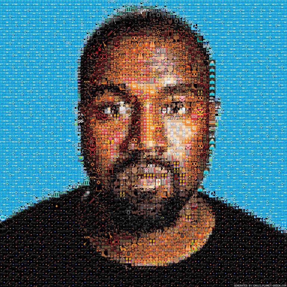 kanye by fhilipshu | 🖼Emoji Mosaic🎉