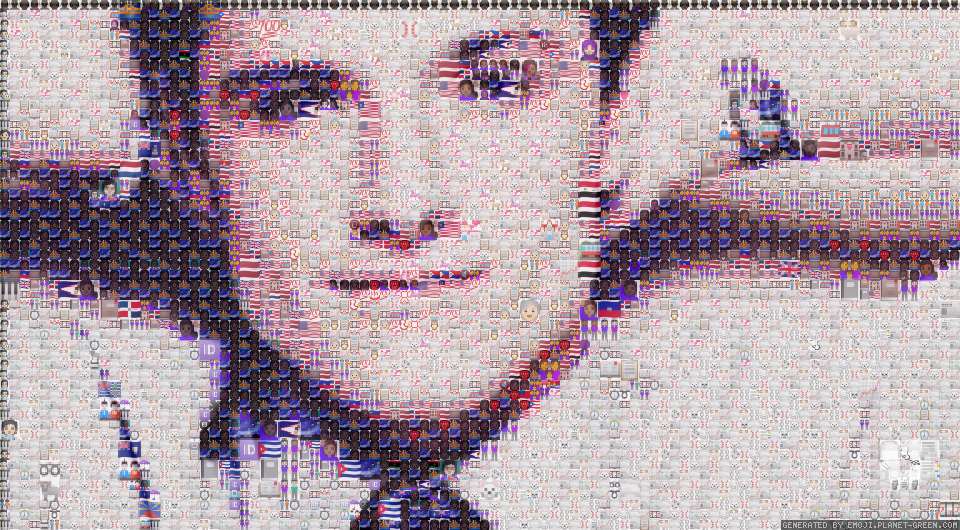 ↑↓↑→↓，↑↓→↗↓ by 凤梨 | 🖼Emoji Mosaic🎉