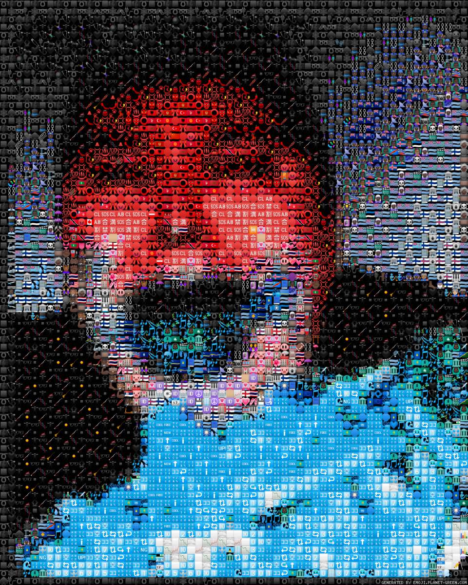 fat man by thwartcube | 🖼Emoji Mosaic🎉