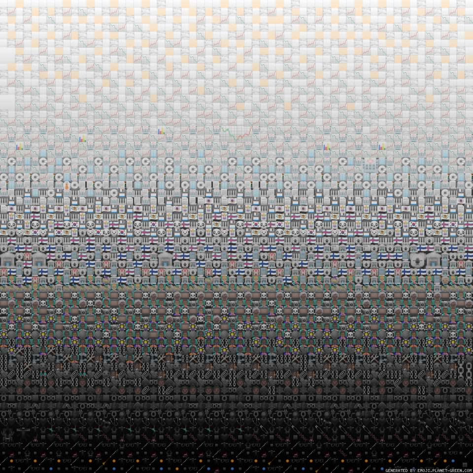 下面恶心，上面工作 by ？ | 🖼Emoji Mosaic🎉