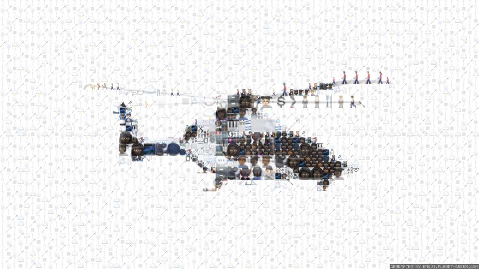 hélicoptère by hélicoptère | 🖼Emoji Mosaic🎉